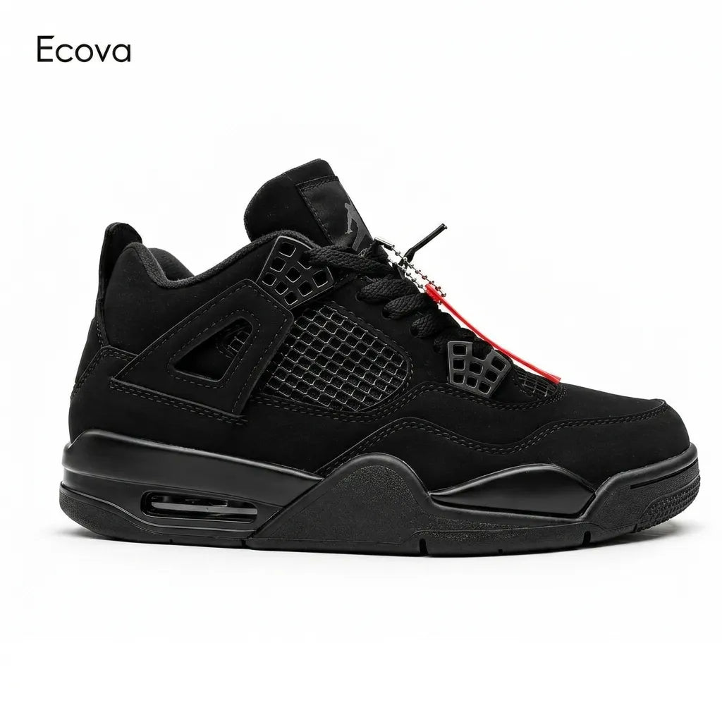 Air Jordan 4 Retro "Black Cat" Triple Black Sneakers