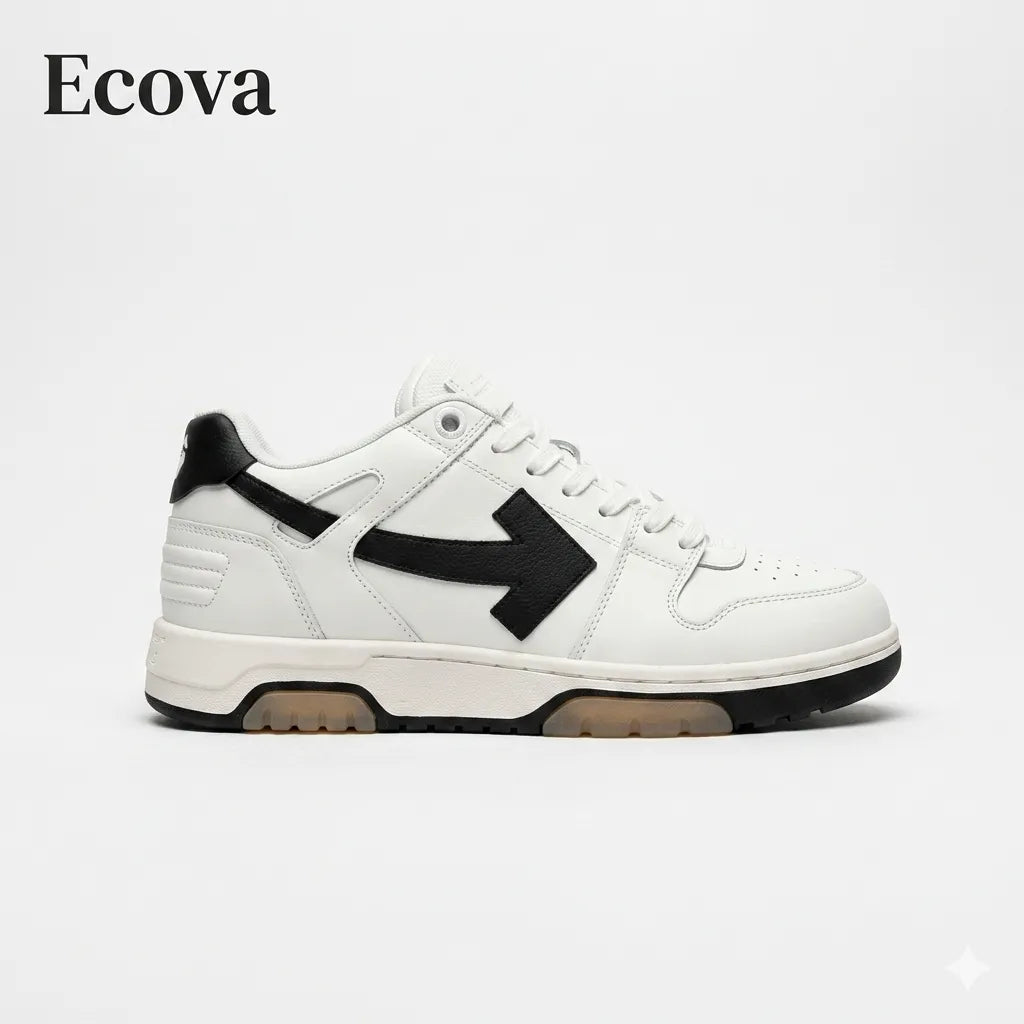 Off-White "Out Of Office" White & Black Sneakers