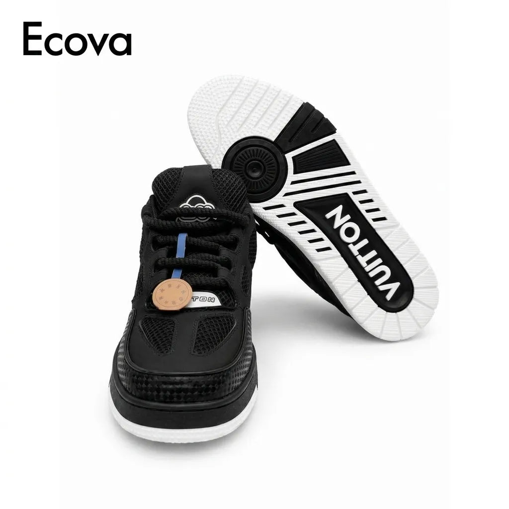 LV Skate Luxury Sneakers - Core Black & White