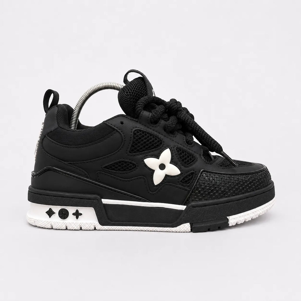 LV Skate Luxury Sneakers - Core Black & White