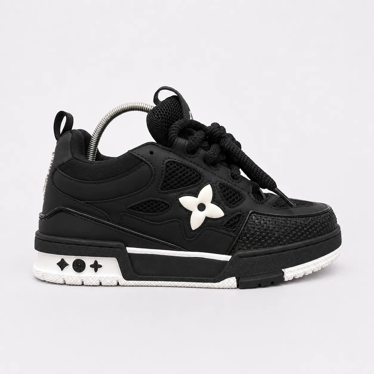 LV Skate Luxury Sneakers - Core Black & White