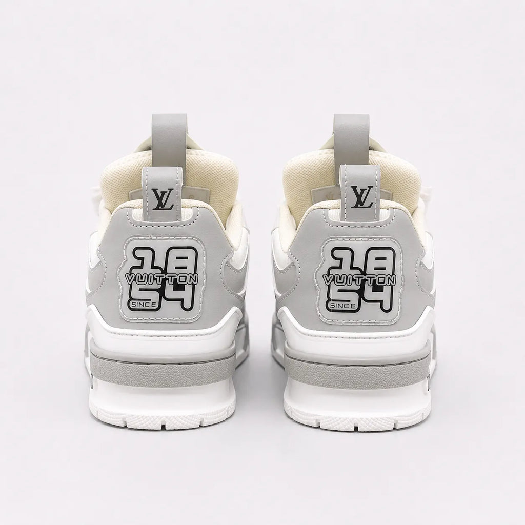 LV Skate Luxury Sneakers - Grey & White