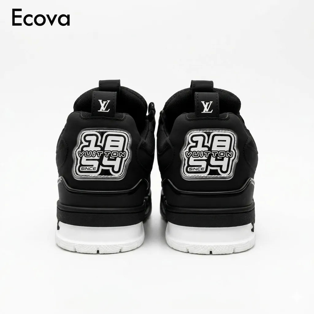 LV Skate Luxury Sneakers - Core Black & White