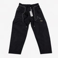 Dior Men's Technical Drawstring Pants - Premium Black Utility Trousers with Chain Accents