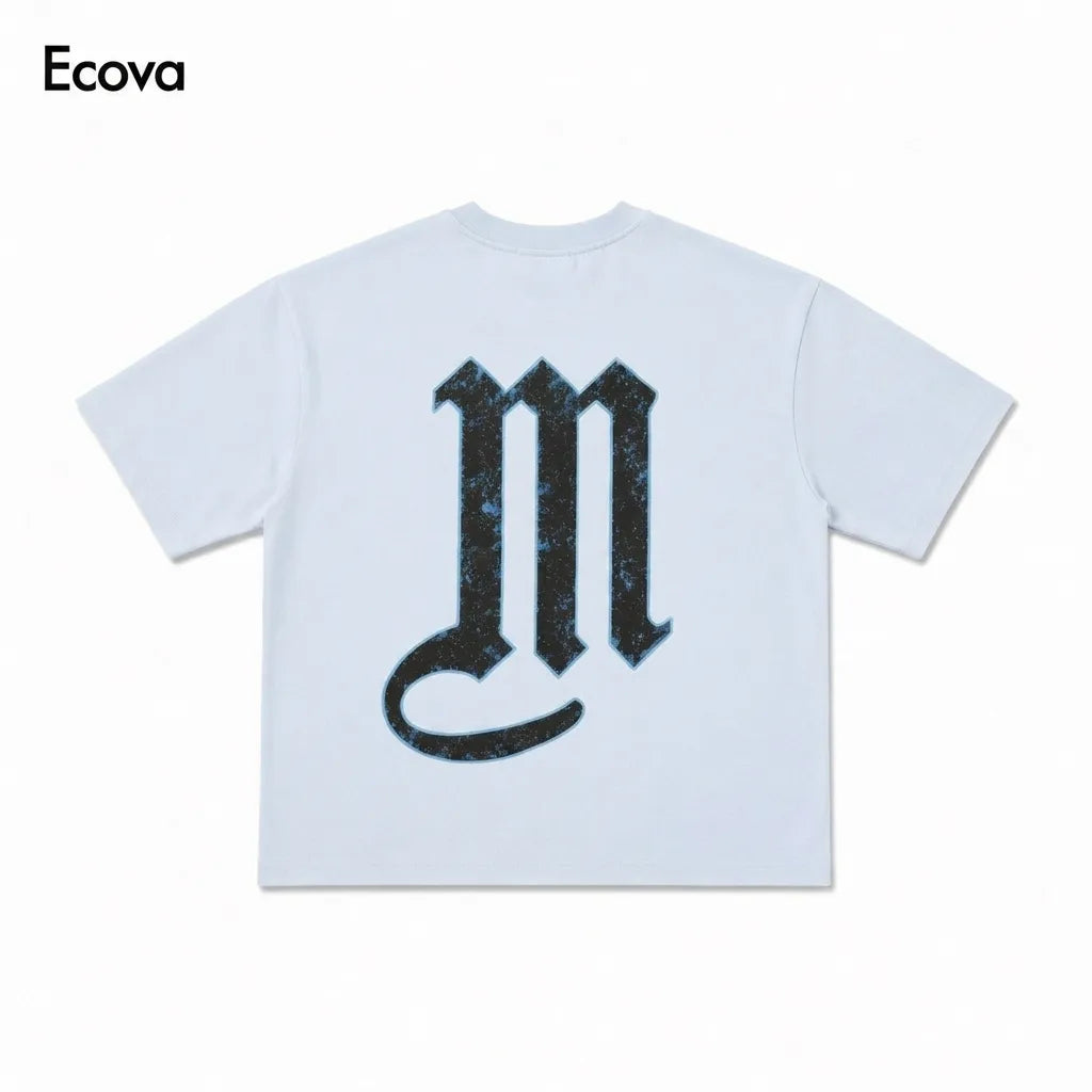 Ecova Cyber-Goth Boxy Fit Graphic T-Shirt - Premium Heavyweight Streetwear