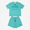 Turquoise Oversized Summer Short Set - Falcons Essentials Collection
